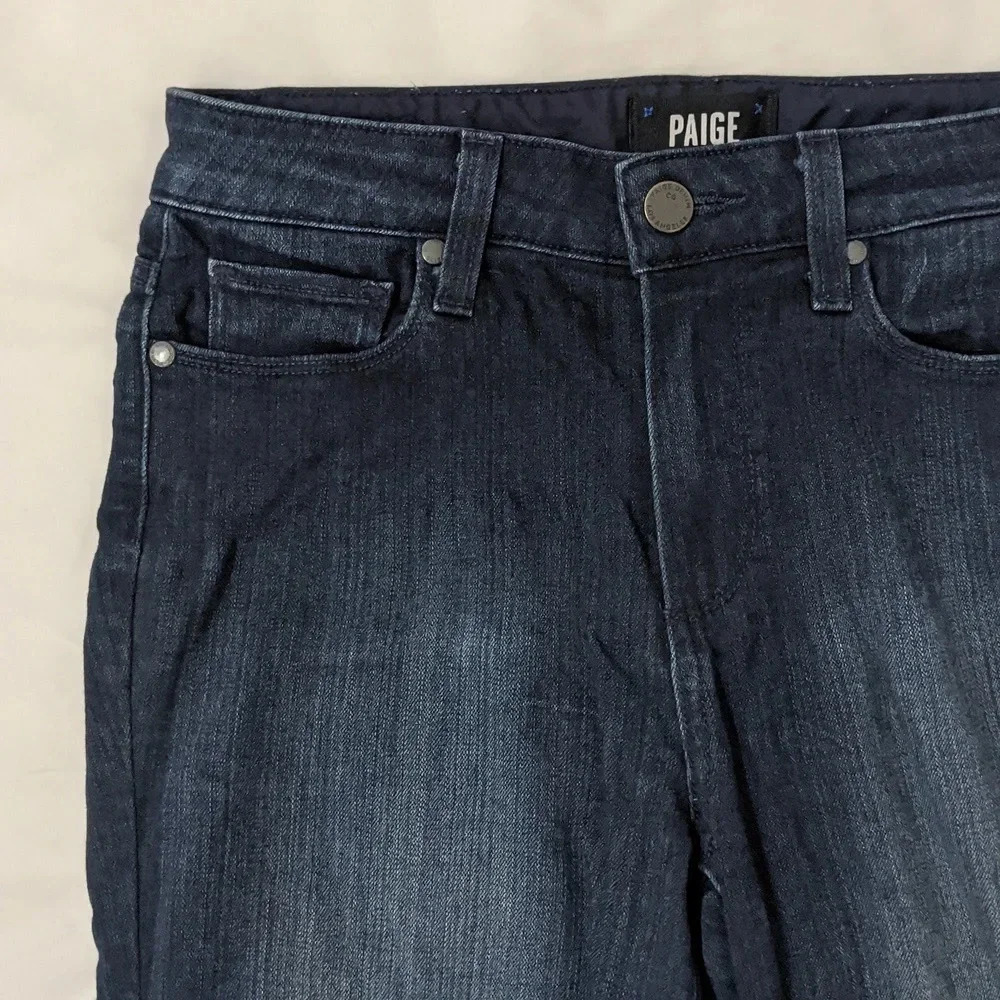 PAIGE Hoxton High Rise Ankle Skinny Jeans, Color Mona Size 26 - Picture 6 of 15